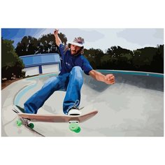 Картина по номерам на холсте спорт скейтбординг - 506