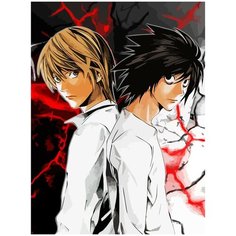 Картина по номерам на холсте тетрадь смерти - 1768 30X40