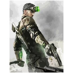Картина по номерам на холсте Splinter Cell спецагент - 3 30X40