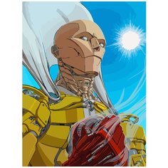 Картина по номерам на холсте аниме One Punch-Man 5742 30x40