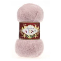 Пряжа Alize Kid Royal Mohair (Кид Роял Мохер) - 1 моток 161 пудра 62% кид мохер, 38% полиамид 500м/50г