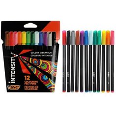 BIC Цветные фломастеры 12 цветов, для подростков и взрослых, тонкое письмо, BIC Color Up