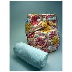 Babyland Многоразовый подгузник +вкладыш. 3-15 кг. Апельсинка