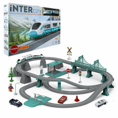 Ж/дорога 1TOY InterCity Туристический поезд 103 дет Т22434