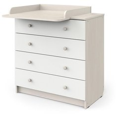 Комод пеленальный Атон Мебель Odin ЛДСП бодега светлый-белый