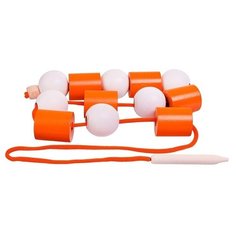 Бусы RNToys двухцветные, цилиндрики, шарики, 12 деталей (Д-797)