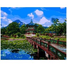 LORI картина по номерам Дворцовый комплекс Кёнбоккун, 50 х 40 см