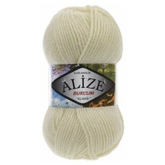 Пряжа Alize Burcum Klasik для вязания 210 м, 100 г, 5 шт, №62(бежевый)