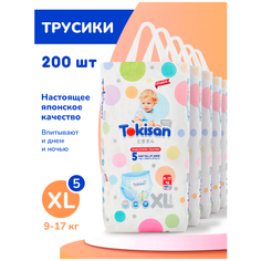Детские подгузники Tokisan размер 5, XL 40 шт, комплект 5 уп