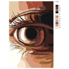Картина по номерам X-104 "Глаз" 40х60 Brushes Paints