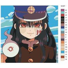 Картина по номерам W-837 "Аниме туалетный мальчик Ханако" 80х80 Brushes Paints