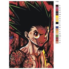 Картина по номерам Y-522 "Hunter x Hunter (Хантер х Хантер). Гон Фрикс. Аниме" 60x90 Brushes Paints