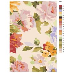 Картина по номерам Y-832 "Цветы" 60x90 Brushes Paints
