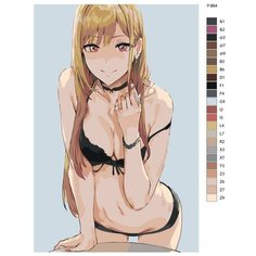 Картина по номерам Y-864 "Аниме фарфоровая кукла. Марин Китагава" 50x70 Brushes Paints