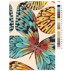 Картина по номерам Y-826 "Бабочки" 60x90 Brushes Paints