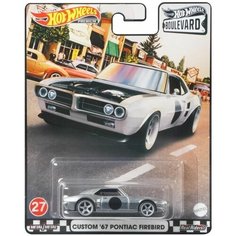 Машинка Hot Wheels премиальная "27" CUSTOM 67 PONTIAC FIREBIRO / GJT68-GRL98