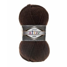 Пряжа Alize Superlana midi (Ализе Суперлана миди) - 1 шт Цвет: 26 коричневый, 75% акрил 25% шерсть, 100 г 170 м