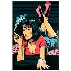 Картина по номерам на холсте Фильм Криминальное Чтиво - 6440 В 60x40