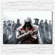 Картина по номерам на холсте игра Assassins - Brotherhood - 11553 Г 60x40