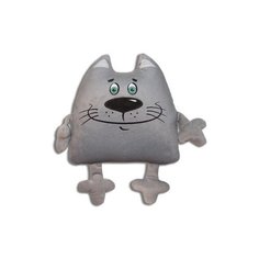 Подушка-игрушка антистресс / Кот с лапками (серый) 26 х 30 см / Grand style