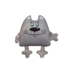 Подушка-игрушка антистресс / Кот с лапками (серый) 26 х 30 см / Grand style
