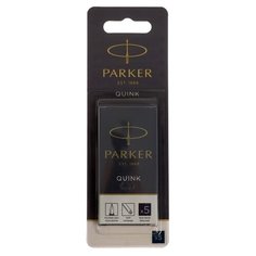 Картридж для перьевой ручки PARKER Quink Z11 в блистере (5 шт.) черный/синий