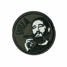 Патч, шеврон с вышивкой для одежды. На липучке. "VIVA" зеленый [ / ] Bars