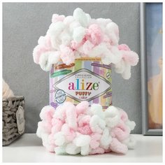 Пряжа "Puffy color" 100 % микрополиэстер 9м/100г (6052) Alize