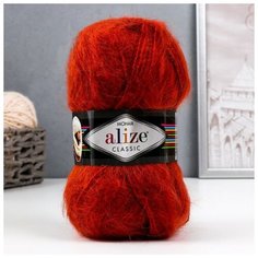 Пряжа "Mohair classic" 25% мохер, 24% шерсть, 51% акрил 200м/100гр (36), 1шт Alize