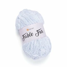 Пряжа YARNART Fable Fur, YarnArt, лед - 971, 100% микрополиэстер, 5 мотков, 100 г, 100 м.