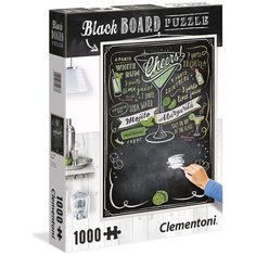 Пазл Clementoni Black Board Ура! Вечеринка (39467), 1000 дет., разноцветный