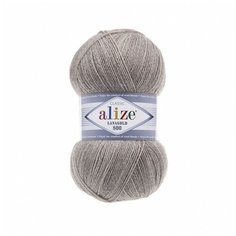 Пряжа Alize LANAGOLD 800 207 св. коричневый. Упаковка - 5 мотков