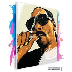 Картина по номерам на холсте Snoop Dogg, 90 х 120 см Красиво Красим