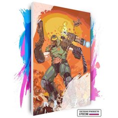 Картина по номерам на холсте DOOM CROSSING, 50 х 80 см Красиво Красим