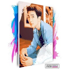 Картина по номерам на холсте BTS Лидер RM, 60 х 90 см Красиво Красим