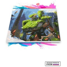 Картина по номерам на холсте Overwatch, 50 х 60 см Красиво Красим