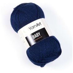 Пряжа "Baby" 50г, 150м (3 мотка), YarnArt, 583 темно-синий