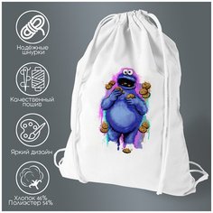 Сумка для обуви CoolPodarok Куки монстр печенки