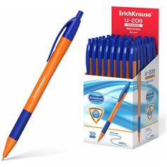 Ручка шариковая автоматическая "ErichKrause" U-209 Orange Maticamp; Grip 1.0 / 50шт в упаковке / ручка