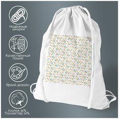 Сумка для обуви CoolPodarok Цветочные узоры3