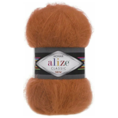 Пряжа Alize Mohair classic, 24 % шерсть, 25 % мохер, 51 % акрил, 100 г, 200 м, 1 шт., 36 терракот