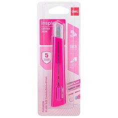 Нож канцелярский Deli E2038PINK