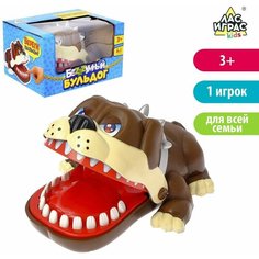 Настольная игра на реакцию и ловкость Безумный бульдог, микс Denco Store