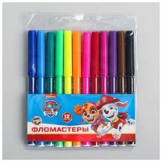 Фломастеры, 12 цветов, Paw Patrol Нет бренда