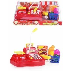 Игровой набор Happy Bear "Касса с продуктами"(свет, звук).25,5*12*11,5 009B Zhorya