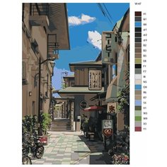 Картина по номерам W-47 "Японская арxитектура" 80x120 Brushes Paints