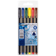 CENTRUM Набор капилярных ручек Liner 6 цветов, 0.7 мм (87500), 6 шт.