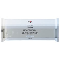 Пластилин ГАММА Студия твердый белый 1000 г (2.80.Е100.003.1) 1 цв. Gamma