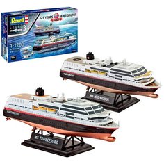 Сборная модель Revell Hurtigruten 125th Anniversary Trollfjord & Midnatsol (05692) 1:1200