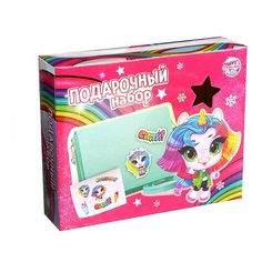 Сумка с наклейками Школа талантов "Цветной единорожка"